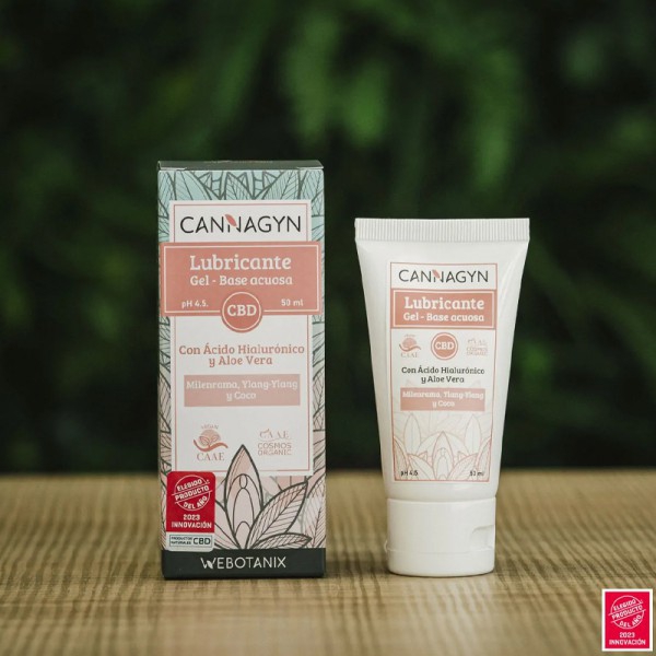 Cannagyn BIO Lubricant Gel 50ml WeBotanix: promotes the well-being of your intimate area